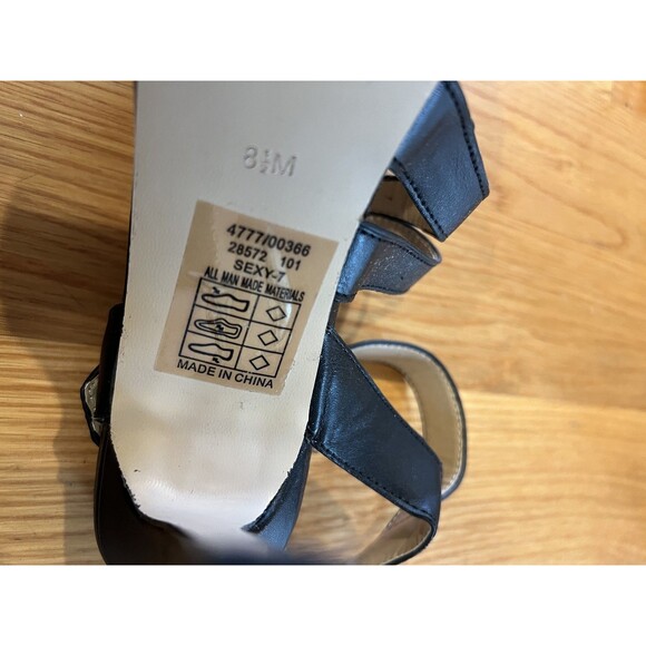 Pierre Dumas Shoes Womens Size 8 Black Strappy High Heel Sandals Sexy Dressy - Picture 9 of 9